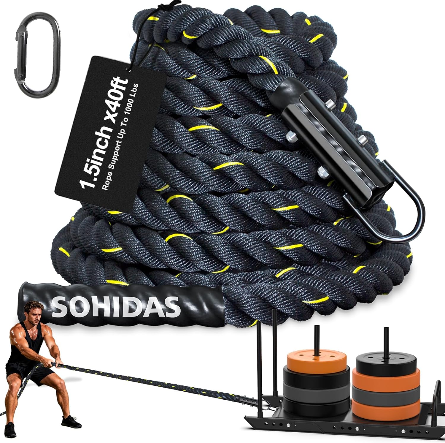 Weight Sled Rope Workout